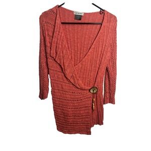 parkhurst womens long sleeve sweater shirt size small